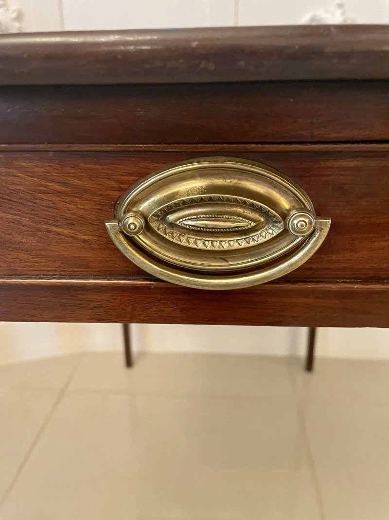 Unusual Antique George III Quality Mahogany Freestanding Side Table - Image 8